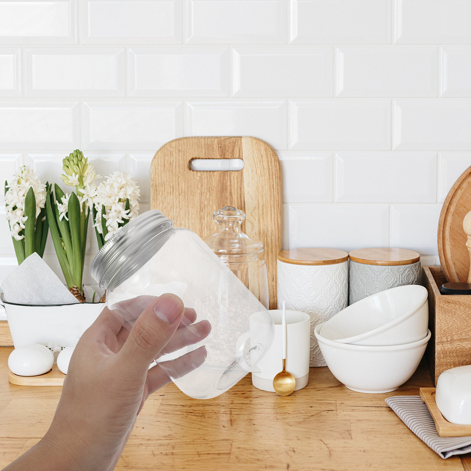 Food Storage Jars With Lids - Airtight Food Storage Jars with Lids
