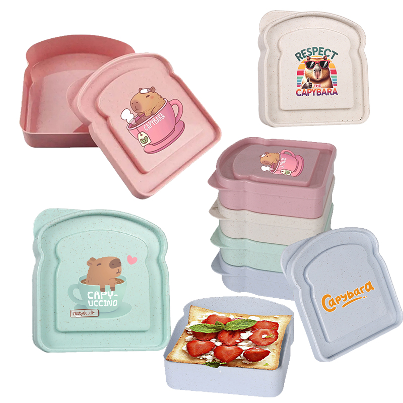 Food Storage Meals - Capybara Sandwich Food Storage Case Container