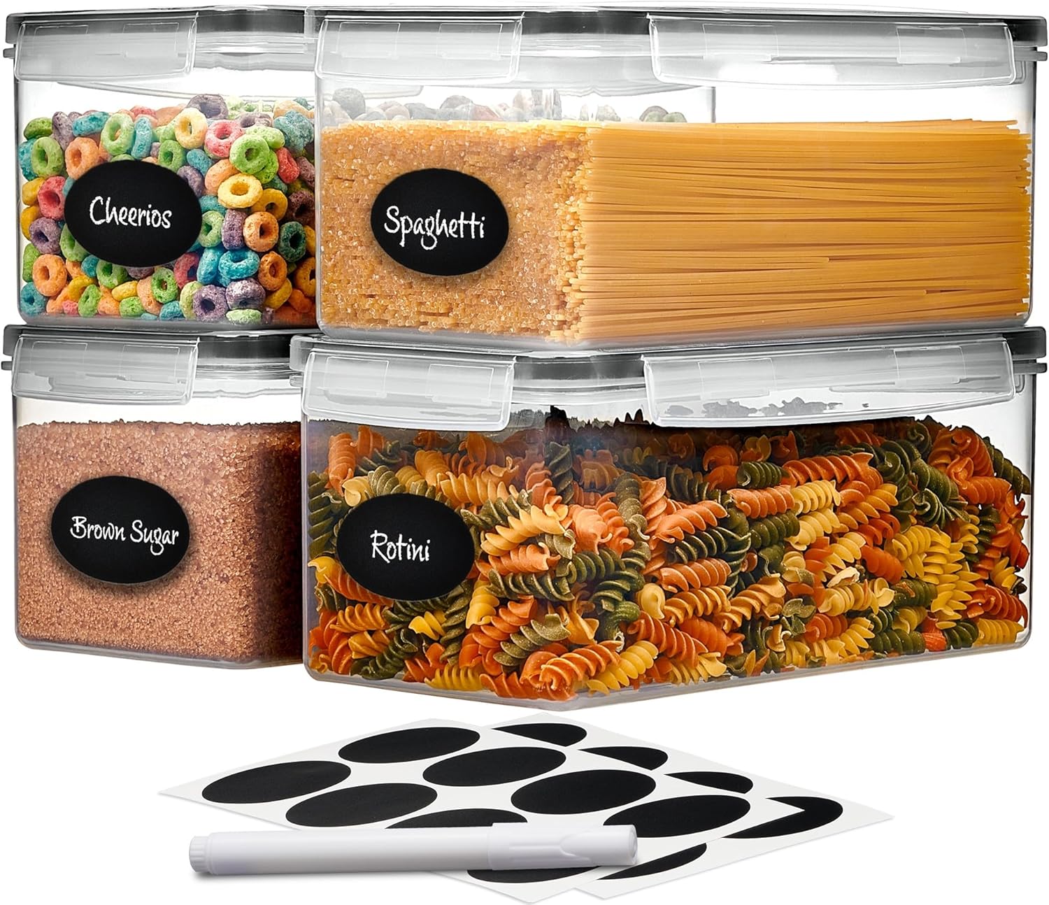 Airtight Cereal Jar - Tyrixma Airtight Food Storage Containers with
