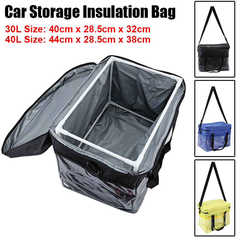 Food Storage Keep Warm - 30L/40L Car Storage Insulation Bag Multi-function
