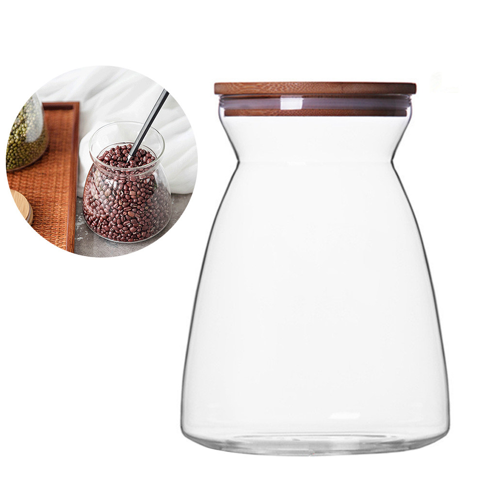 Airtight Cereal Jar - 1100Ml Transparent Airtight Food Storage Jar