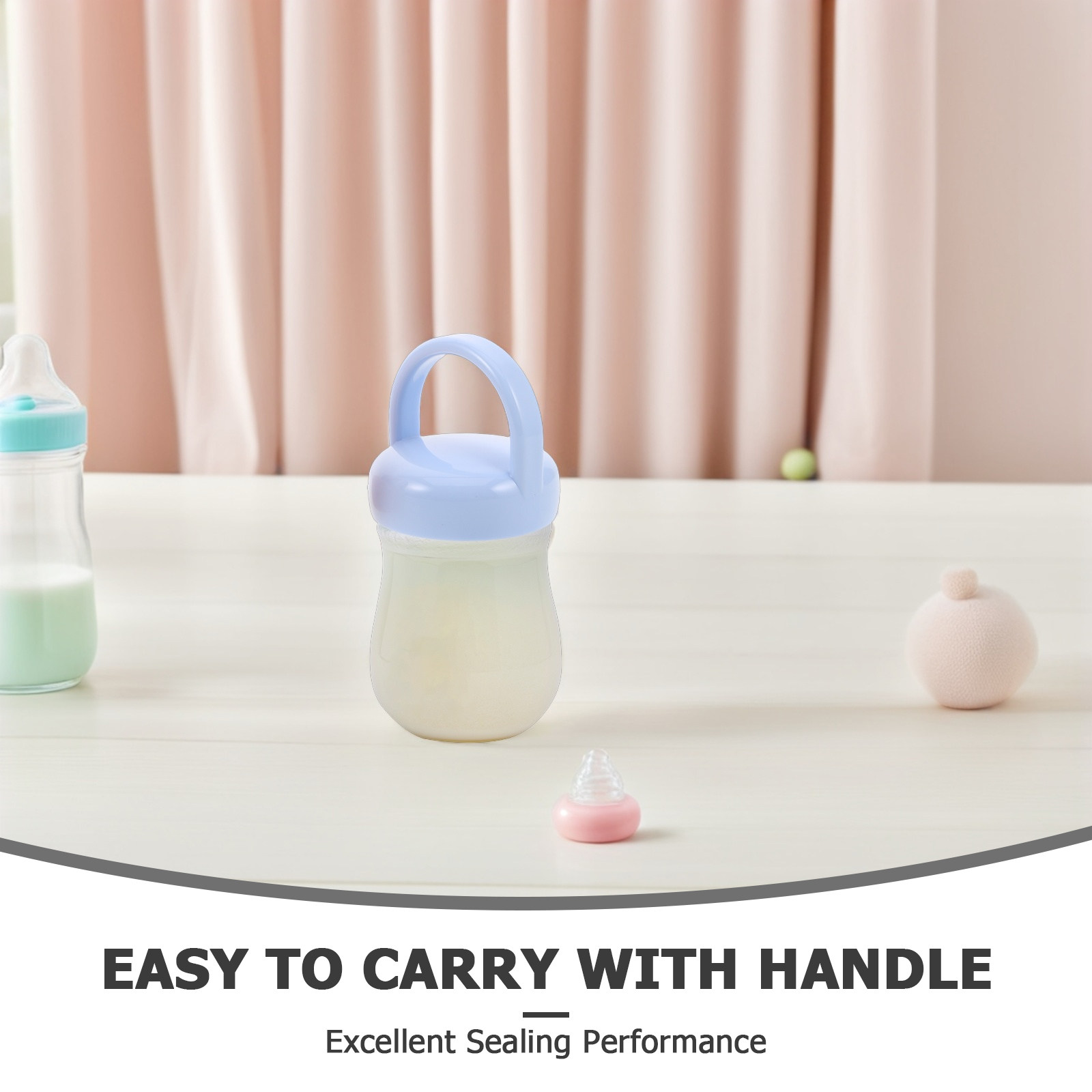 3Pcs Baby Bottle Caps Ergonomi - Food Storage Baby 评论和价格