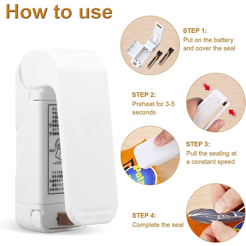 Mini Heat Bag Sealer Portable  - Food Storage Keep Warm 评论和价格