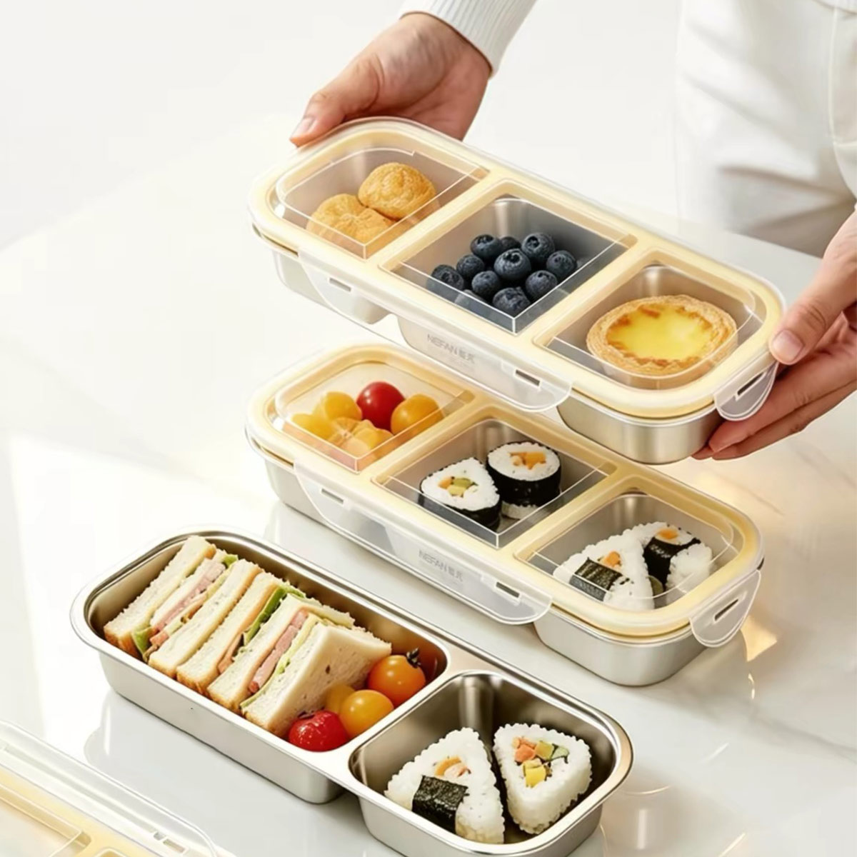 Stainless Steel Food Storage B - Food Storage Meals 评论和价格