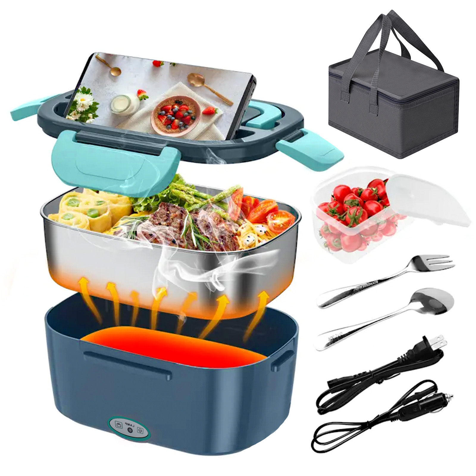 100W Electric Heating Lunch Bo - Portable Food Warmer 评论和价格