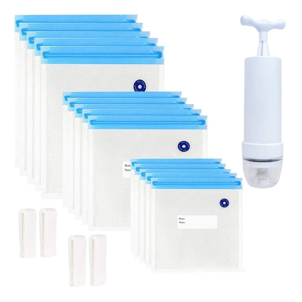 HIWS Sous Vide Bags 20Pack Reu - Food Storage Vacuum Pump 评论和价格