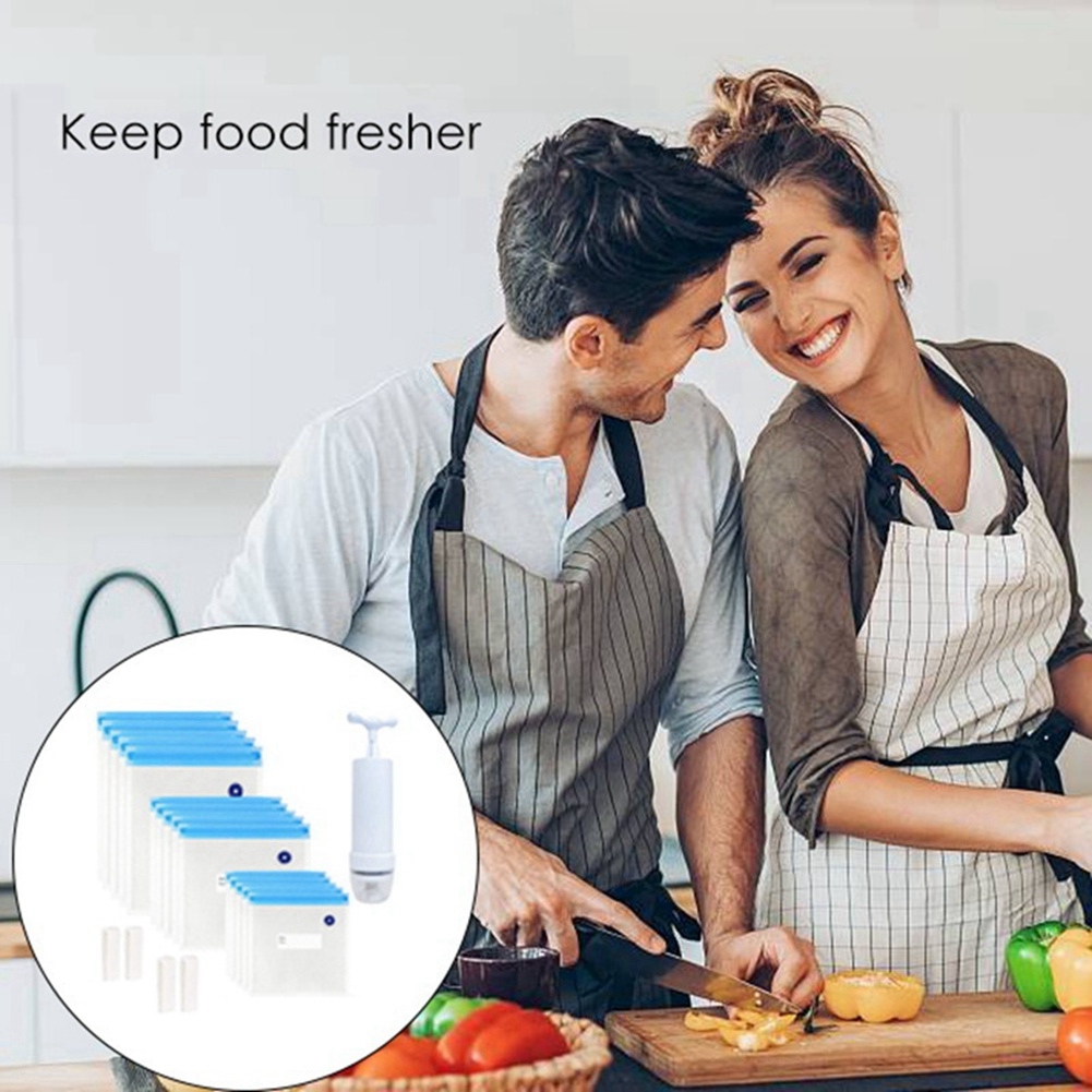 HIWS Sous Vide Bags 20Pack Reu - Food Storage Vacuum Pump 评论和价格
