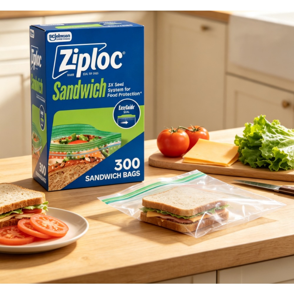 Ziploc® Brand Sandwich Bags wi - Food Storage Brands 评论和价格