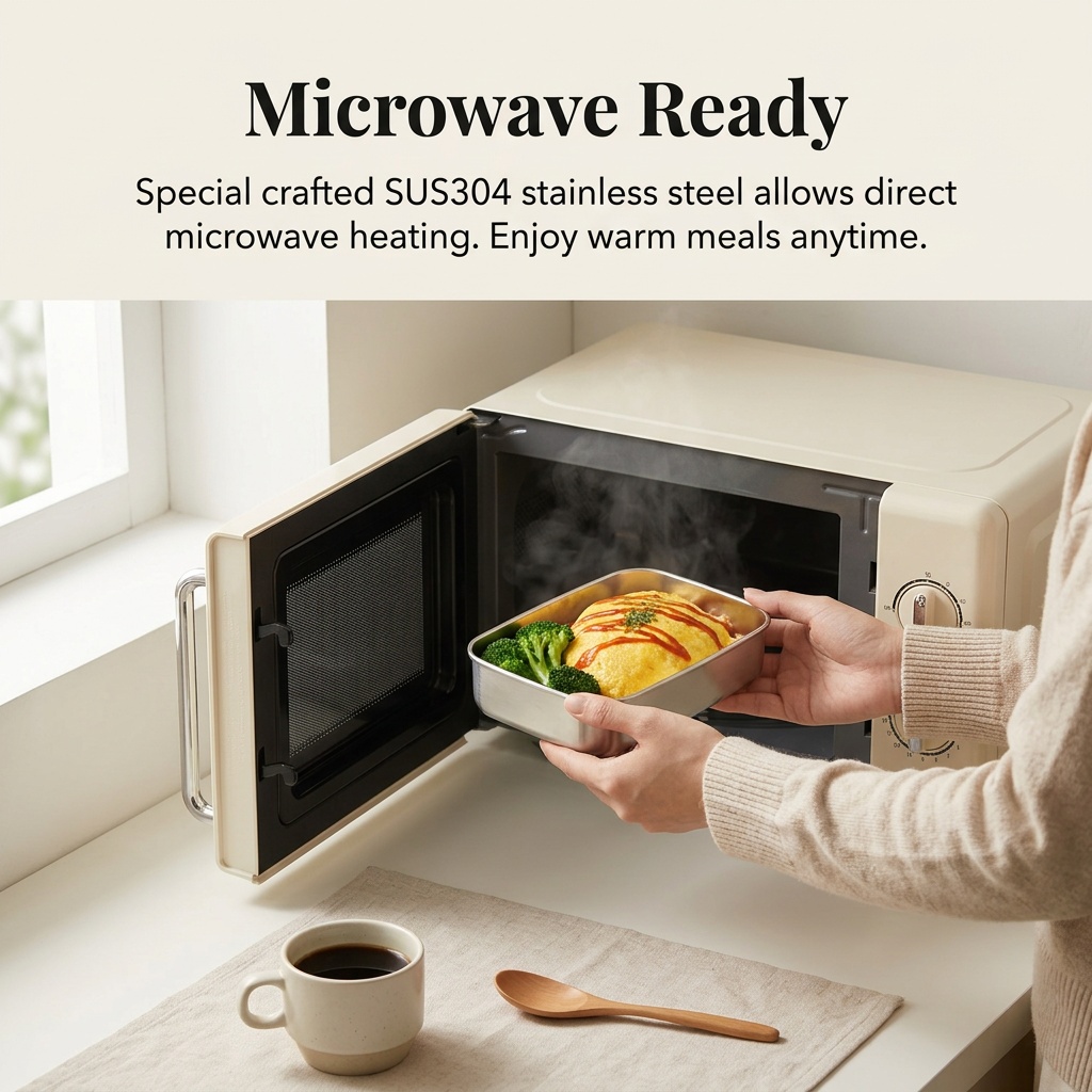 Stainless Steel Bento Box Meta - Food Storage Stackable Containers 评论和价格