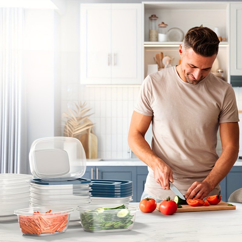 A Set of 6 Transparent Stackab - Food Storage Stackable Containers 评论和价格