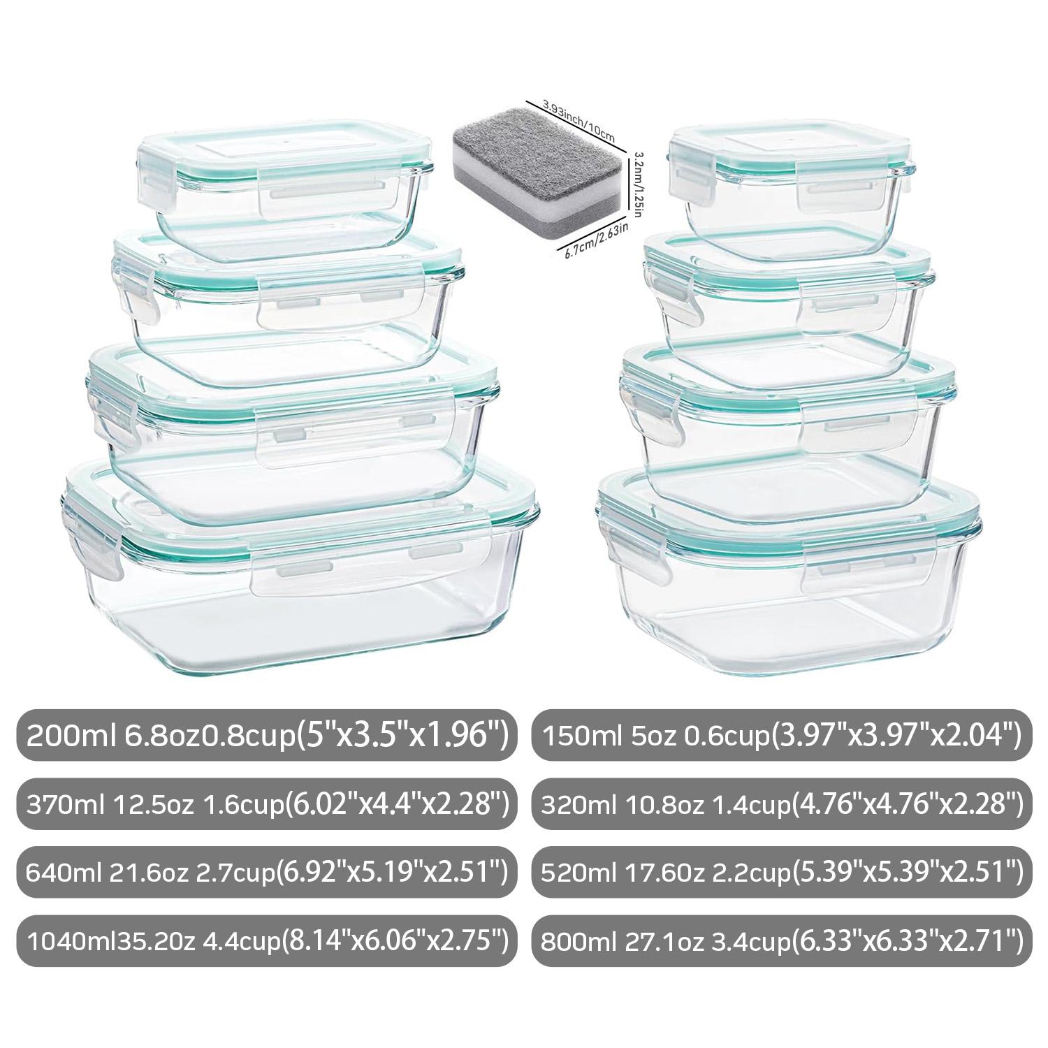 Portable Glass Kitchen Food Co - Food Storage Stackable Containers 评论和价格