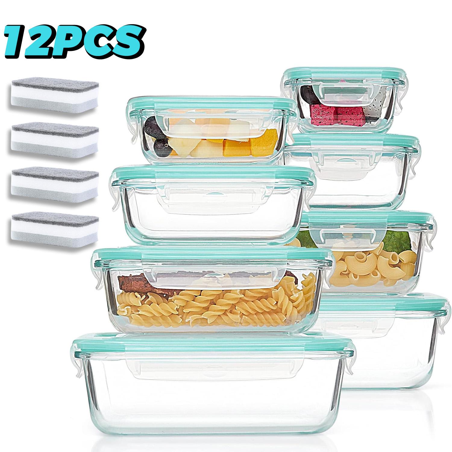 Portable Glass Kitchen Food Co - Food Storage Stackable Containers 评论和价格