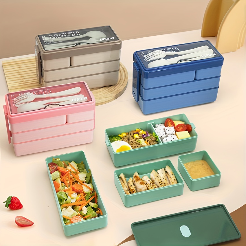 1450ML Bento Lunch Box Large C - Food Storage Stackable Containers 评论和价格