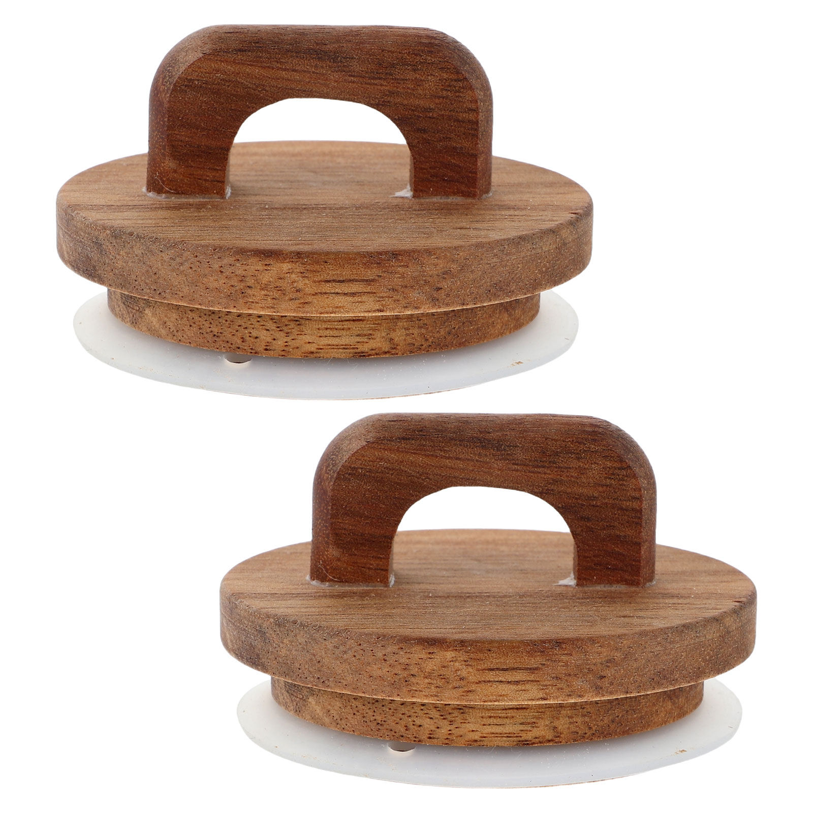 2Pcs Airtight Wood Wide Mouth  - Food Storage Jars With Lids 评论和价格
