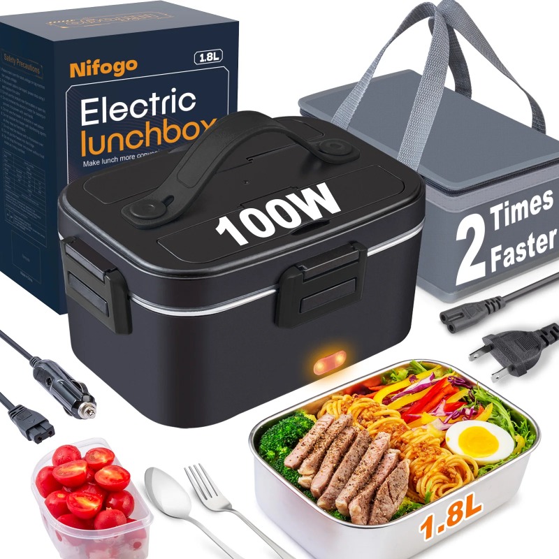 Electric Heated Lunch Box 110V - Portable Food Warmer 评论和价格