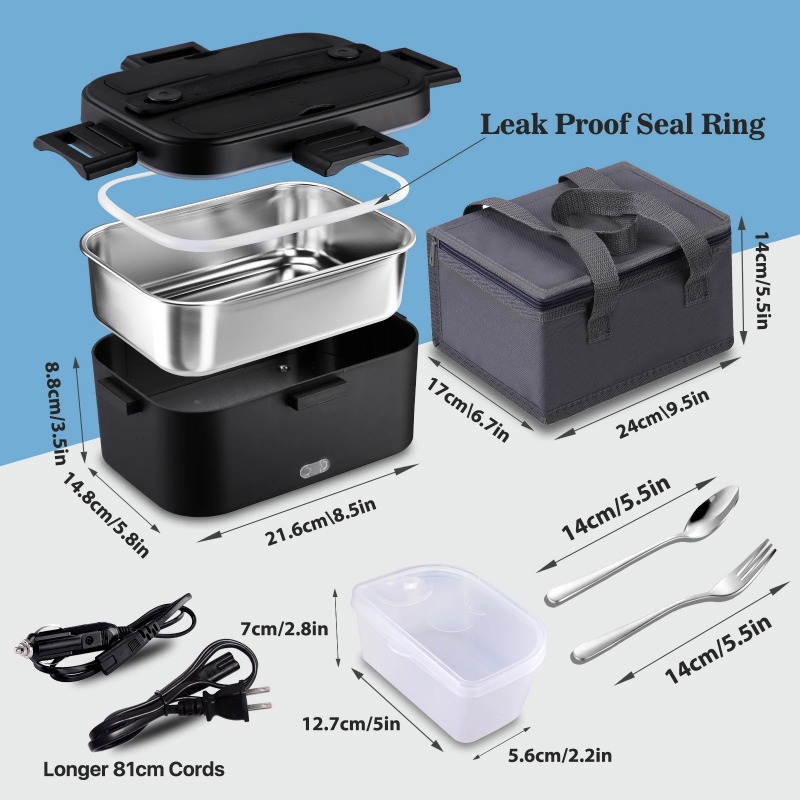 Electric Heated Lunch Box 110V - Portable Food Warmer 评论和价格