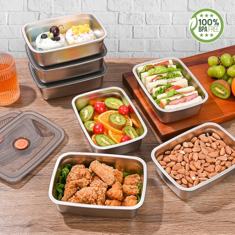 Stainless Steel Large Capacity - Food Storage Freezer Containers 评论和价格