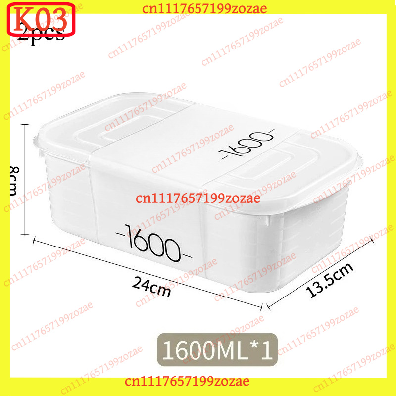 K03 2Pcs Airtight Leakproof Fo - Food Storage Stackable Containers 评论和价格