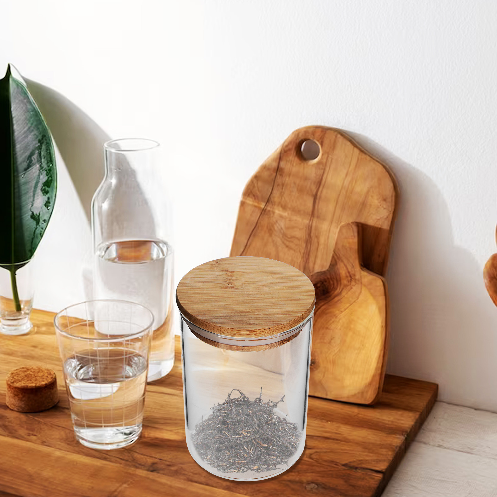 3Pcs Glass Sealed Jar Kitchen  - Airtight Cereal Jar 评论和价格