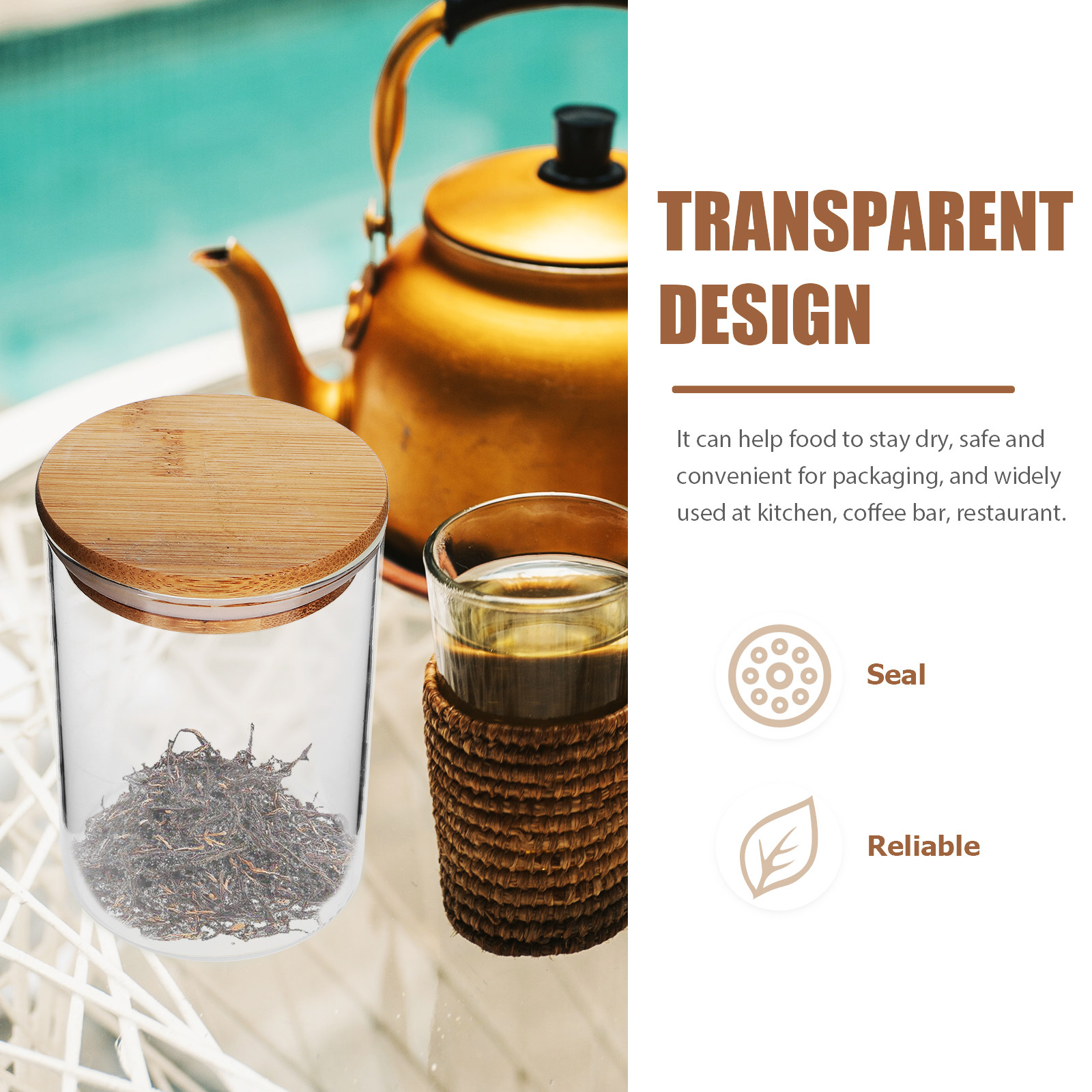 3Pcs Glass Sealed Jar Kitchen  - Airtight Cereal Jar 评论和价格