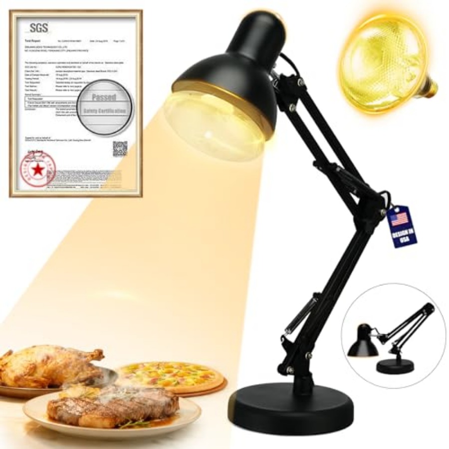 Portable Food Heat Lamp - [Fol - Portable Food Warmer 评论和价格