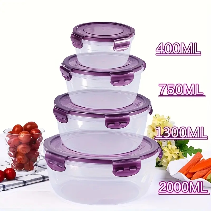 4 Plastic Food Storage Contain - Food Storage Ideas 评论和价格