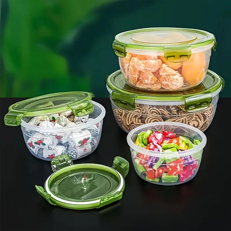 4 Plastic Food Storage Contain - Food Storage Ideas 评论和价格