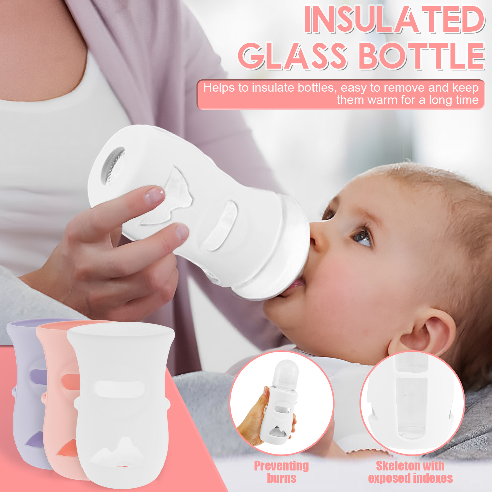 Silicone Sleeves Silicone Baby - Food Storage Keep Warm 评论和价格