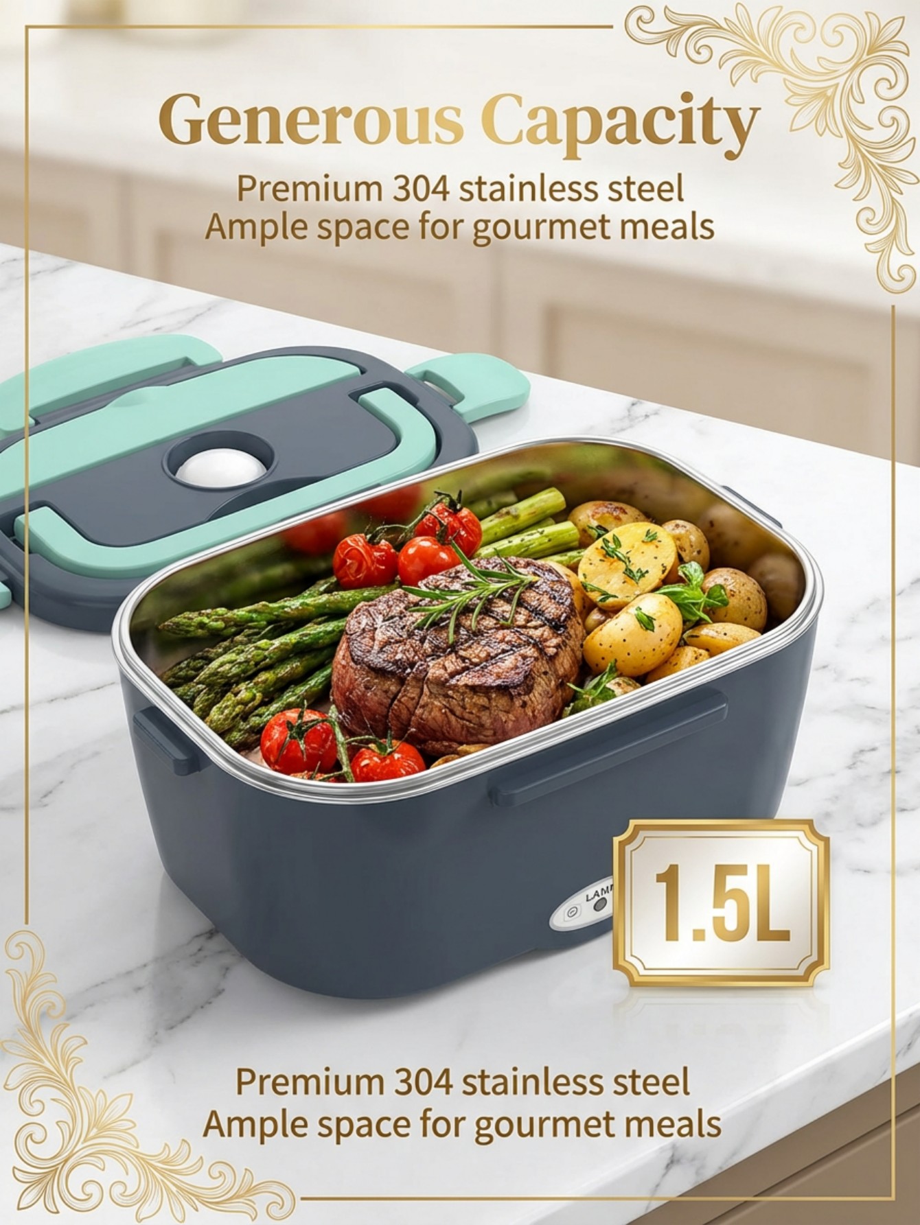 60W Electric Heated Lunch Box  - Portable Food Warmer 评论和价格