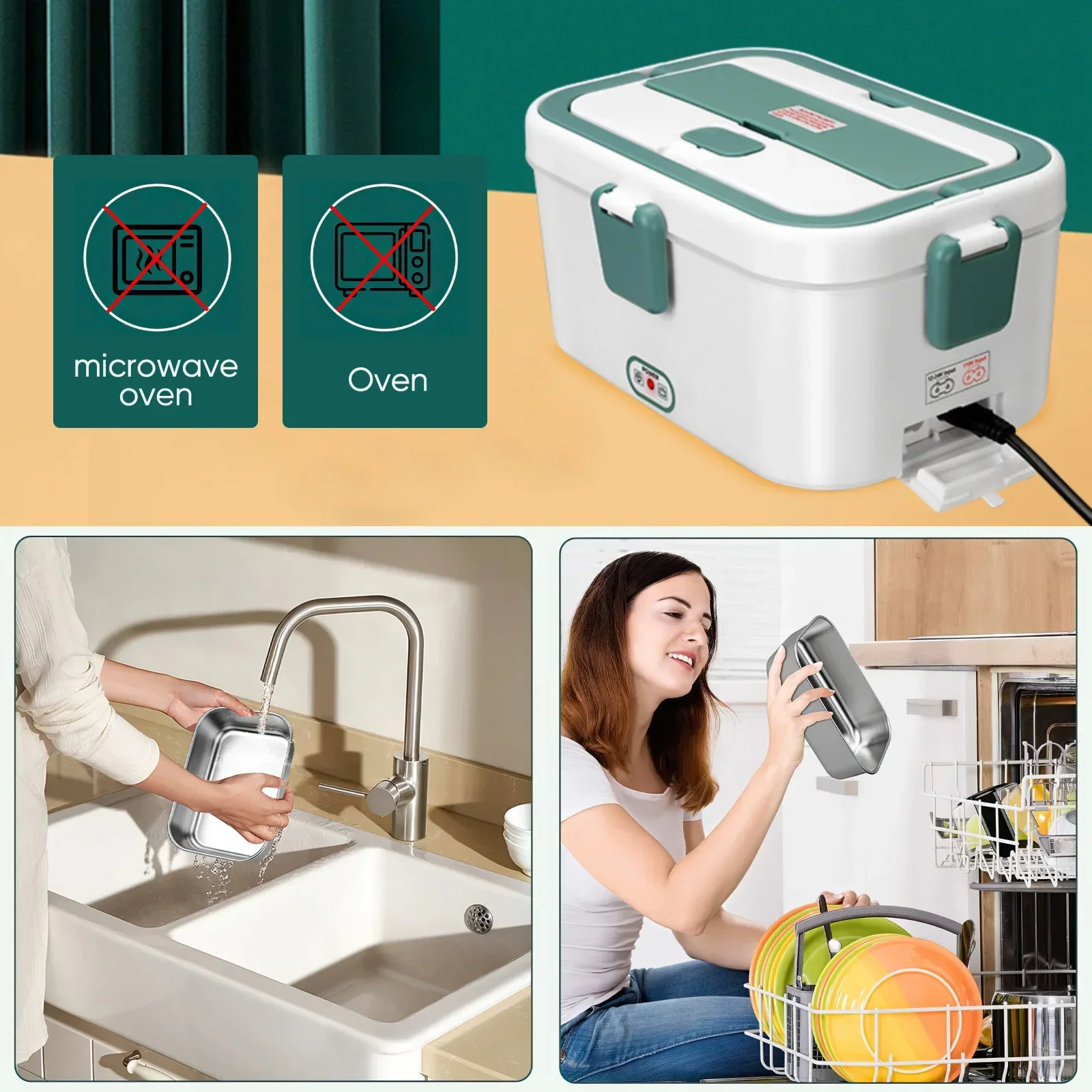 Electric Lunch Box Food Warmer - Portable Food Warmer 评论和价格