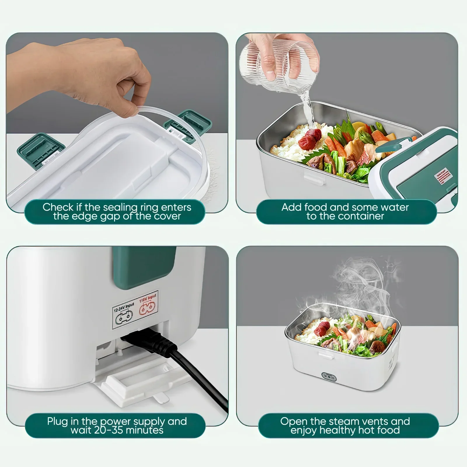 Electric Lunch Box Food Warmer - Portable Food Warmer 评论和价格