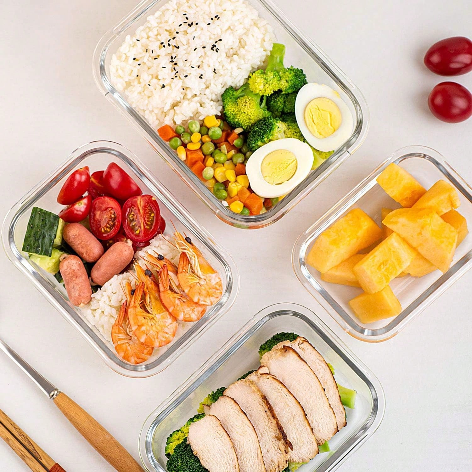10 Pack Glass Meal Prep Contai - Food Storage Freezer Containers 评论和价格