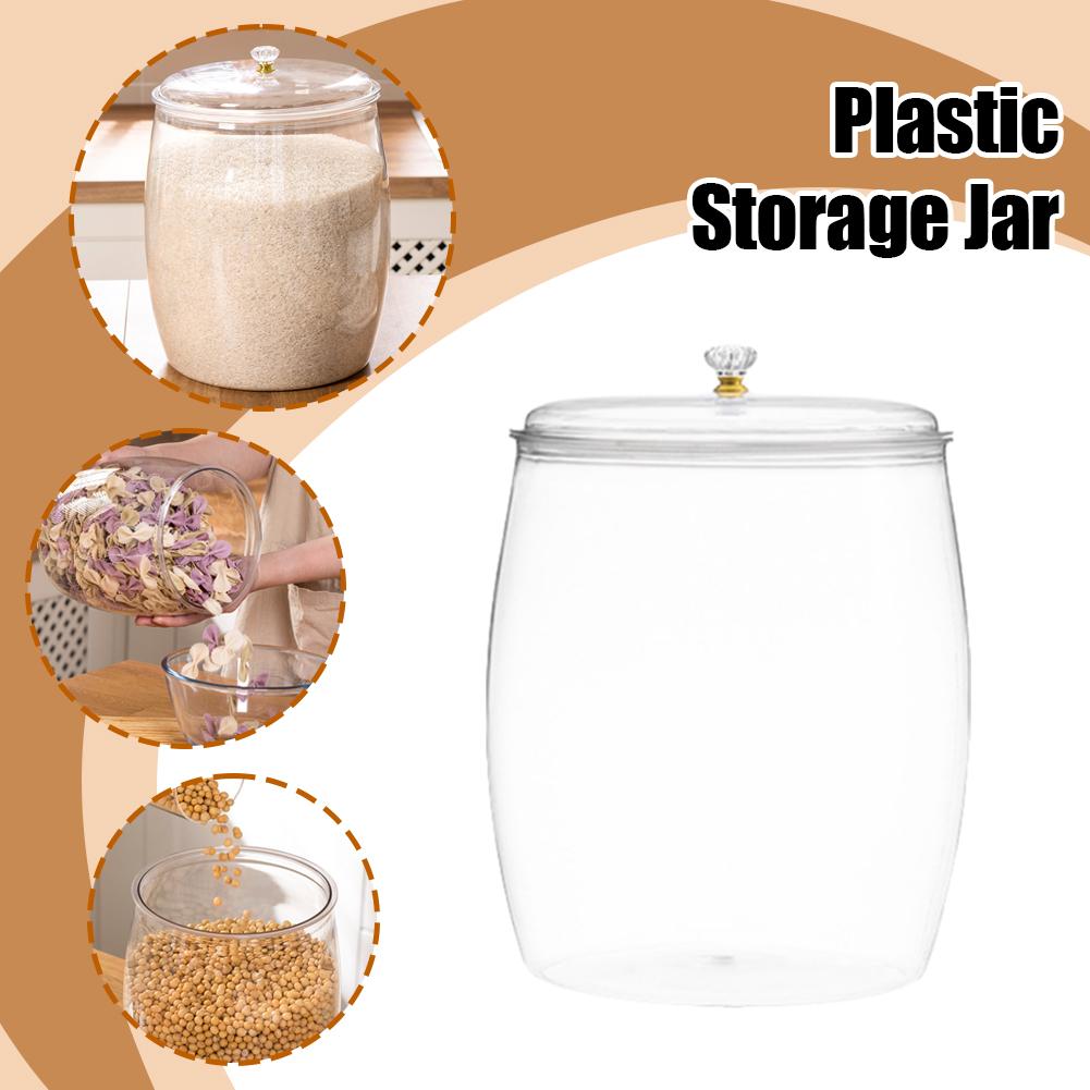 Large Transparent Plastic Seal - Food Storage Jars With Lids 评论和价格