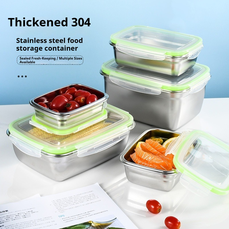 304 Stainless Steel Lunch Box  - Food Storage Stackable Containers 评论和价格