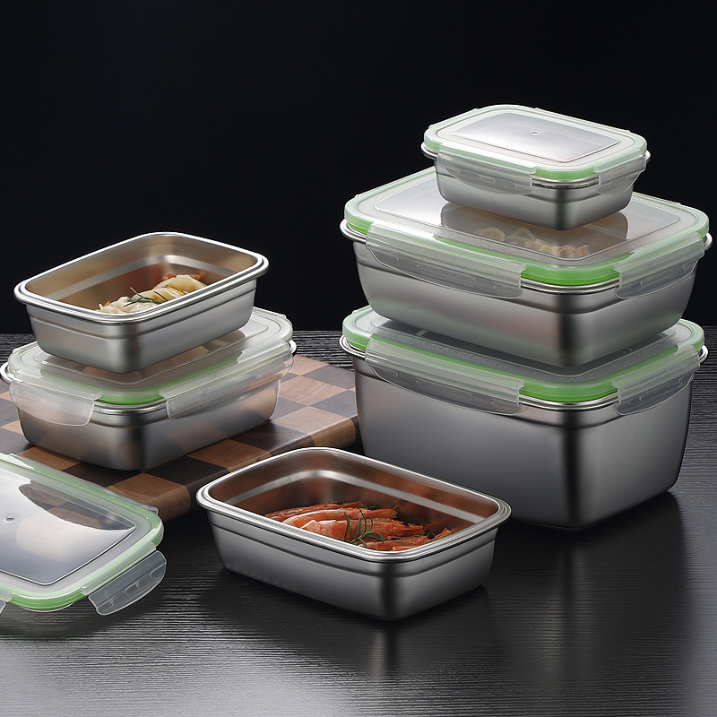 304 Stainless Steel Lunch Box  - Food Storage Stackable Containers 评论和价格