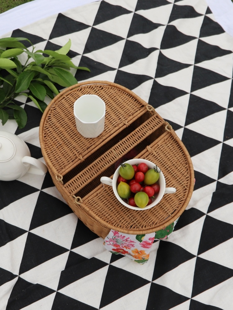 FenEr Wicker Camping Picnic Ba - Food Storage Brands 评论和价格