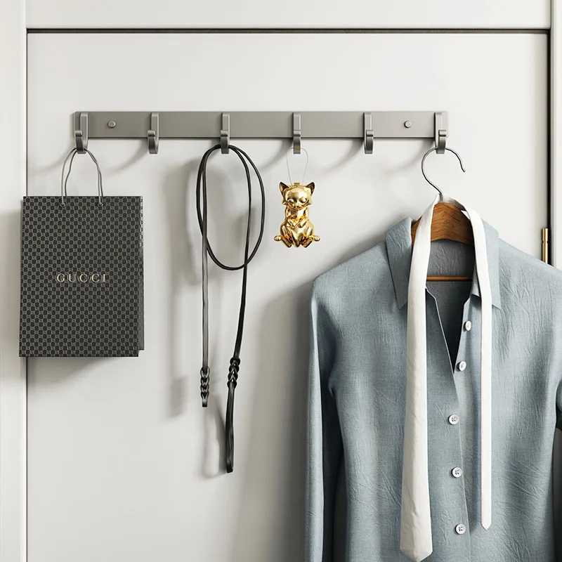Aluminum Wall Hook Rack – No-D - Food Storage For Room 评论和价格