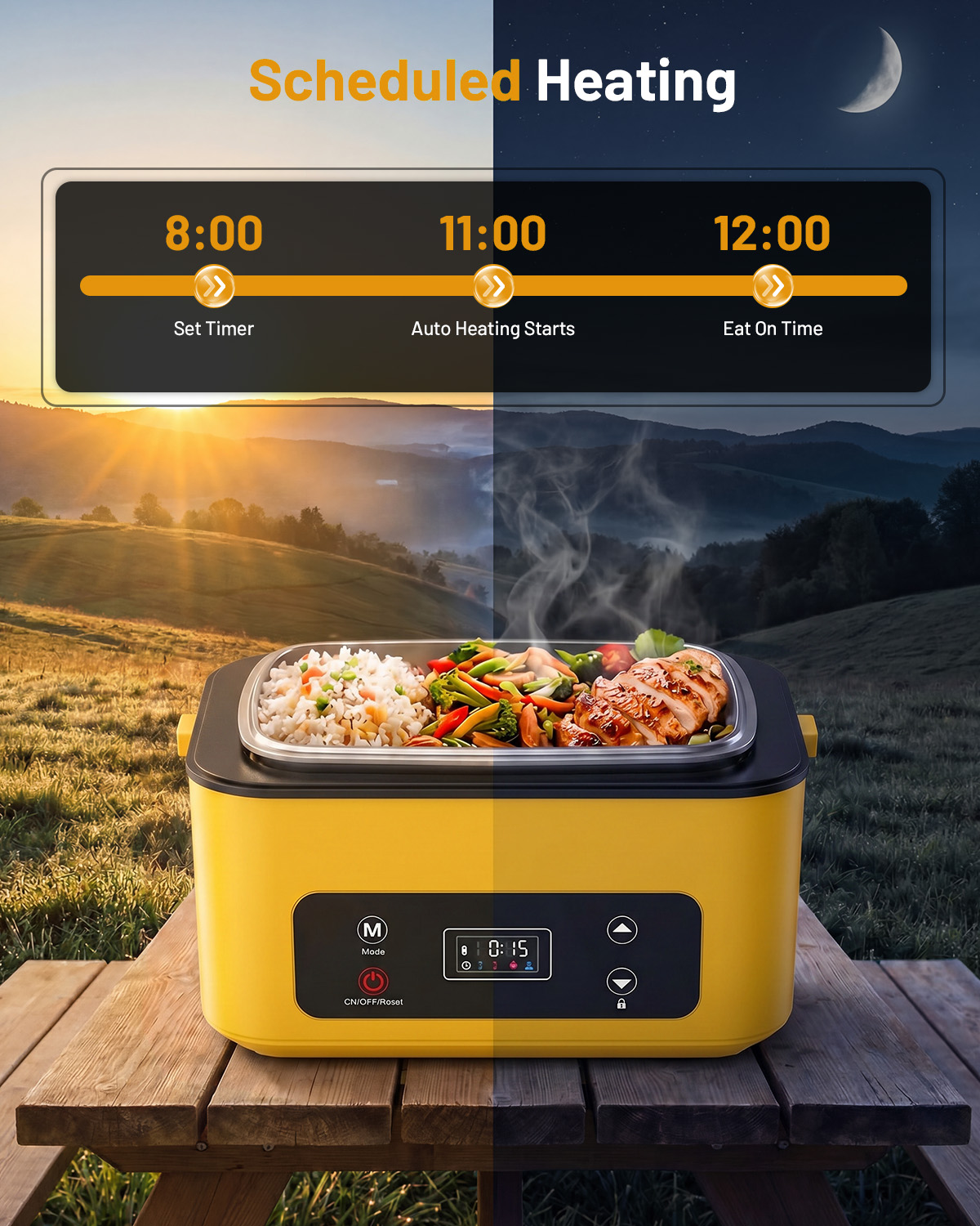 TaskStar Portable Heated Lunch - Portable Food Warmer 评论和价格
