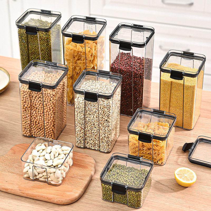 1-4PCS Sealed Jars Kitchen Org - Airtight Cereal Jar 评论和价格