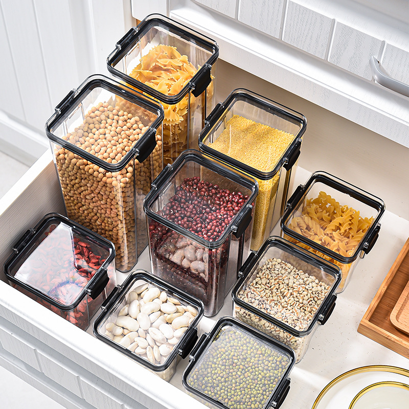 1-4PCS Sealed Jars Kitchen Org - Airtight Cereal Jar 评论和价格