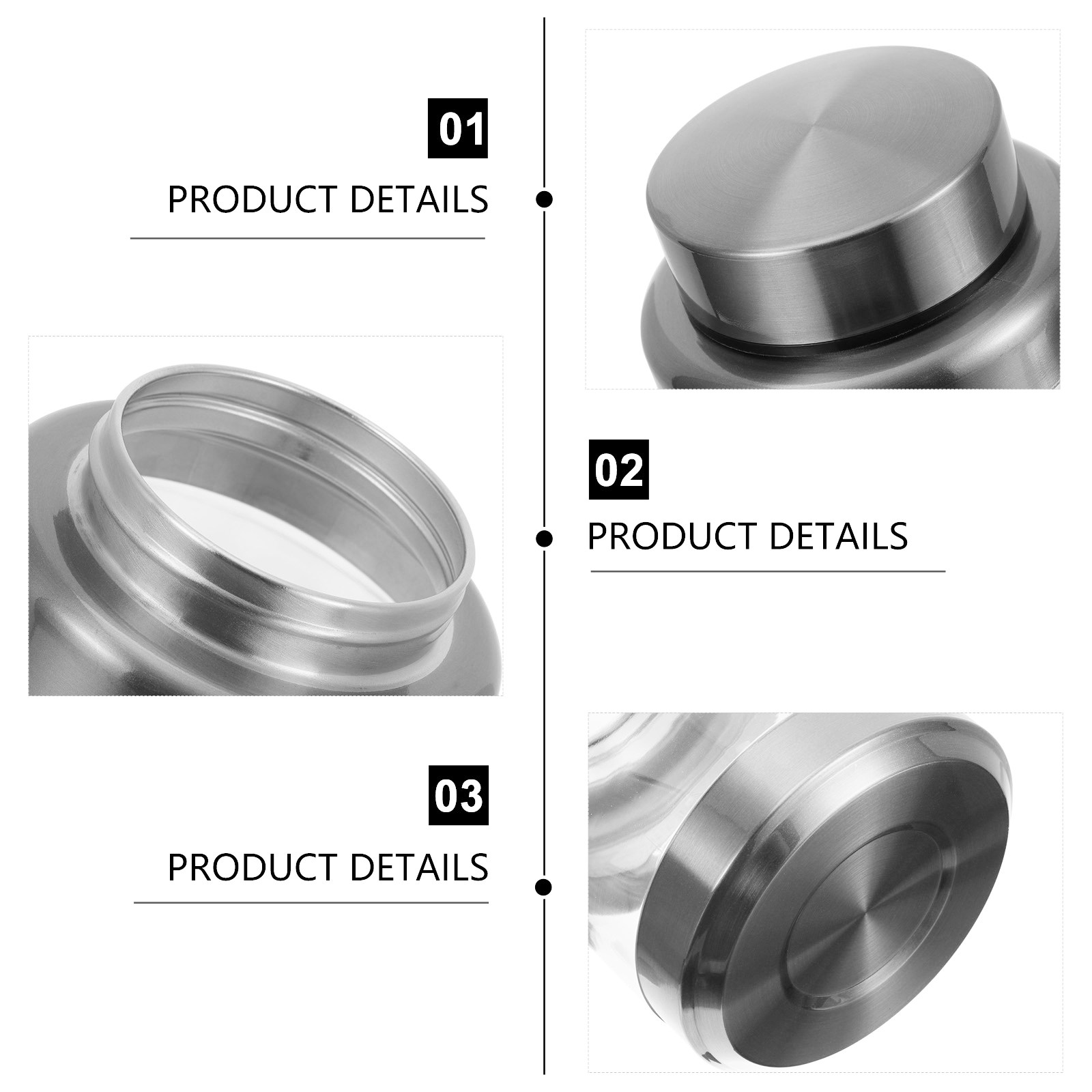 Stainless Steel Food Storage J - Airtight Cereal Jar 评论和价格