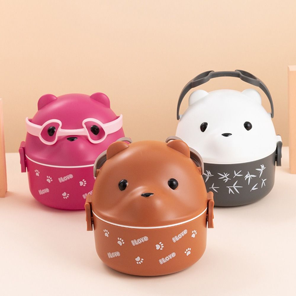 1Pcs New Eyeglass Bear Thermal - Food Storage Stackable Containers 评论和价格