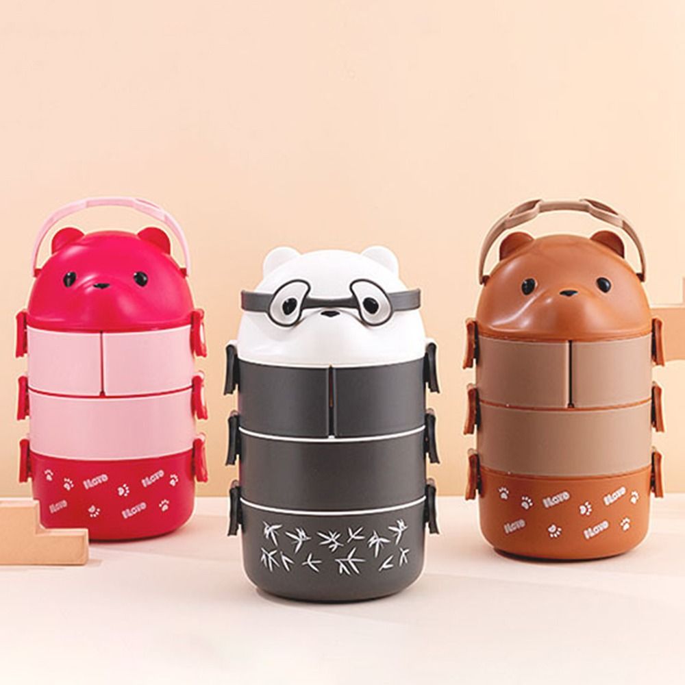 1Pcs New Eyeglass Bear Thermal - Food Storage Stackable Containers 评论和价格