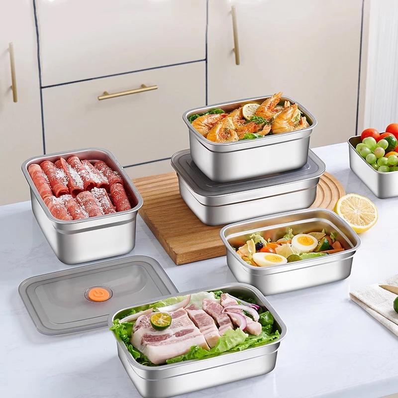 Stainless Steel Sealed Lunch B - Food Storage Freezer Containers 评论和价格