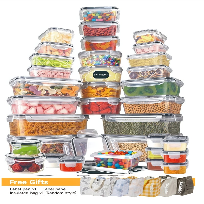 48PCS BPA-Free Food Storage Se - Food Storage Meals 评论和价格