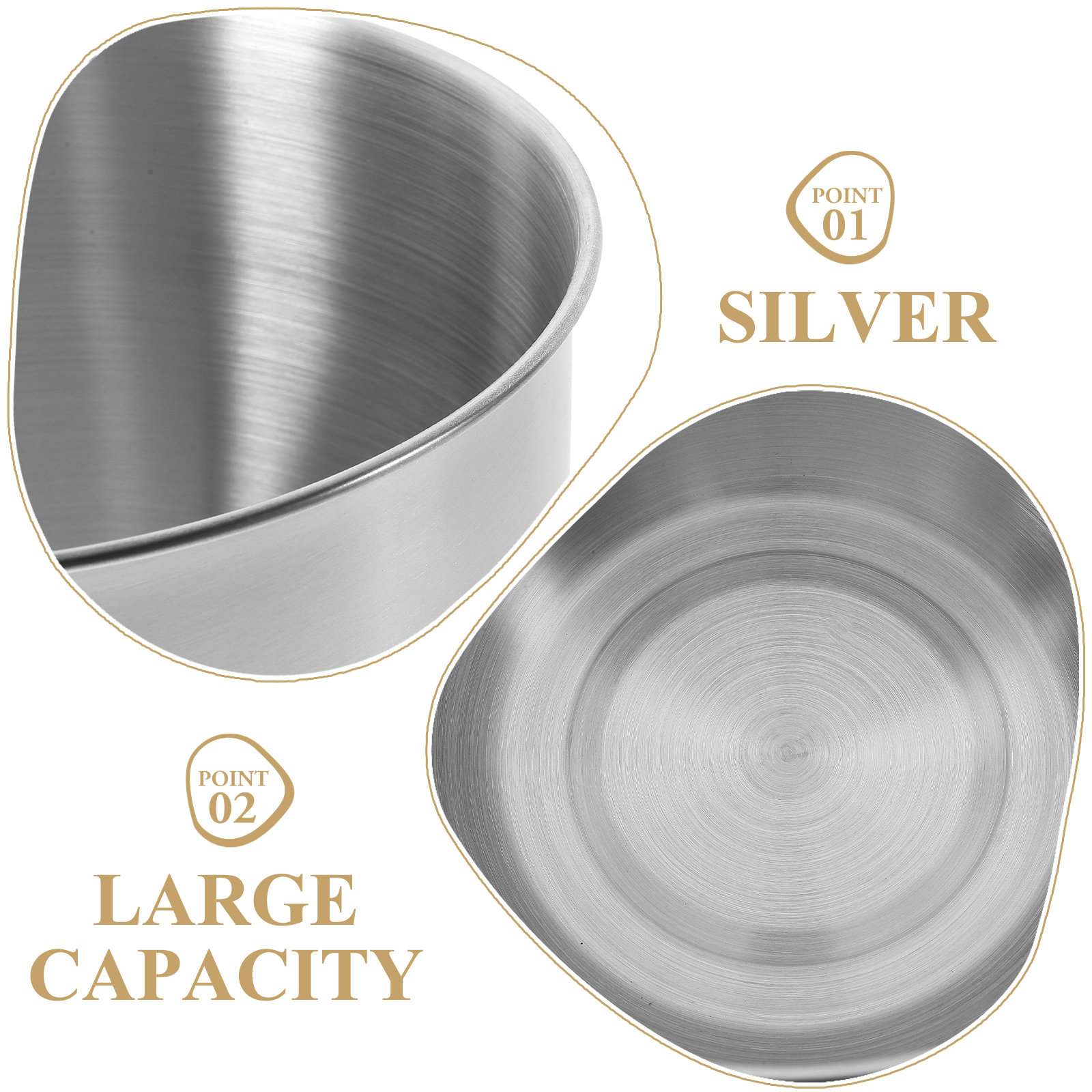 Deep Stainless Steel Mixing Bo - Food Storage Meals 评论和价格