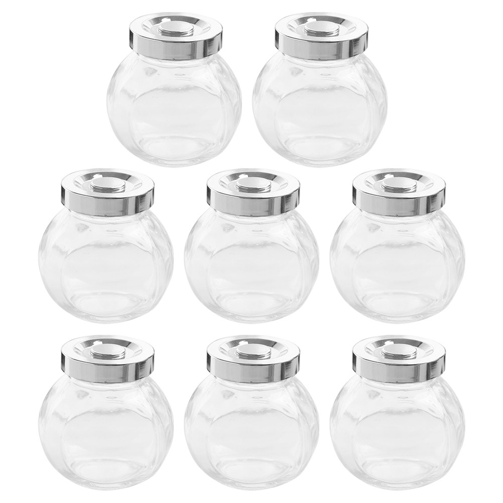 Glass Storage Jars 8 Pack Airt - Airtight Cereal Jar 评论和价格