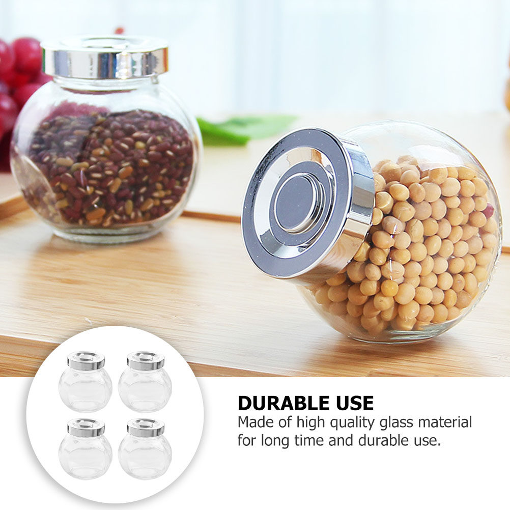 Glass Storage Jars 8 Pack Airt - Airtight Cereal Jar 评论和价格
