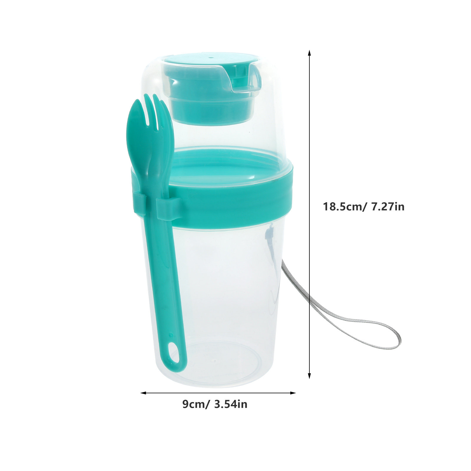 1Set Portable Salad Cup Double - Airtight Cereal Jar 评论和价格