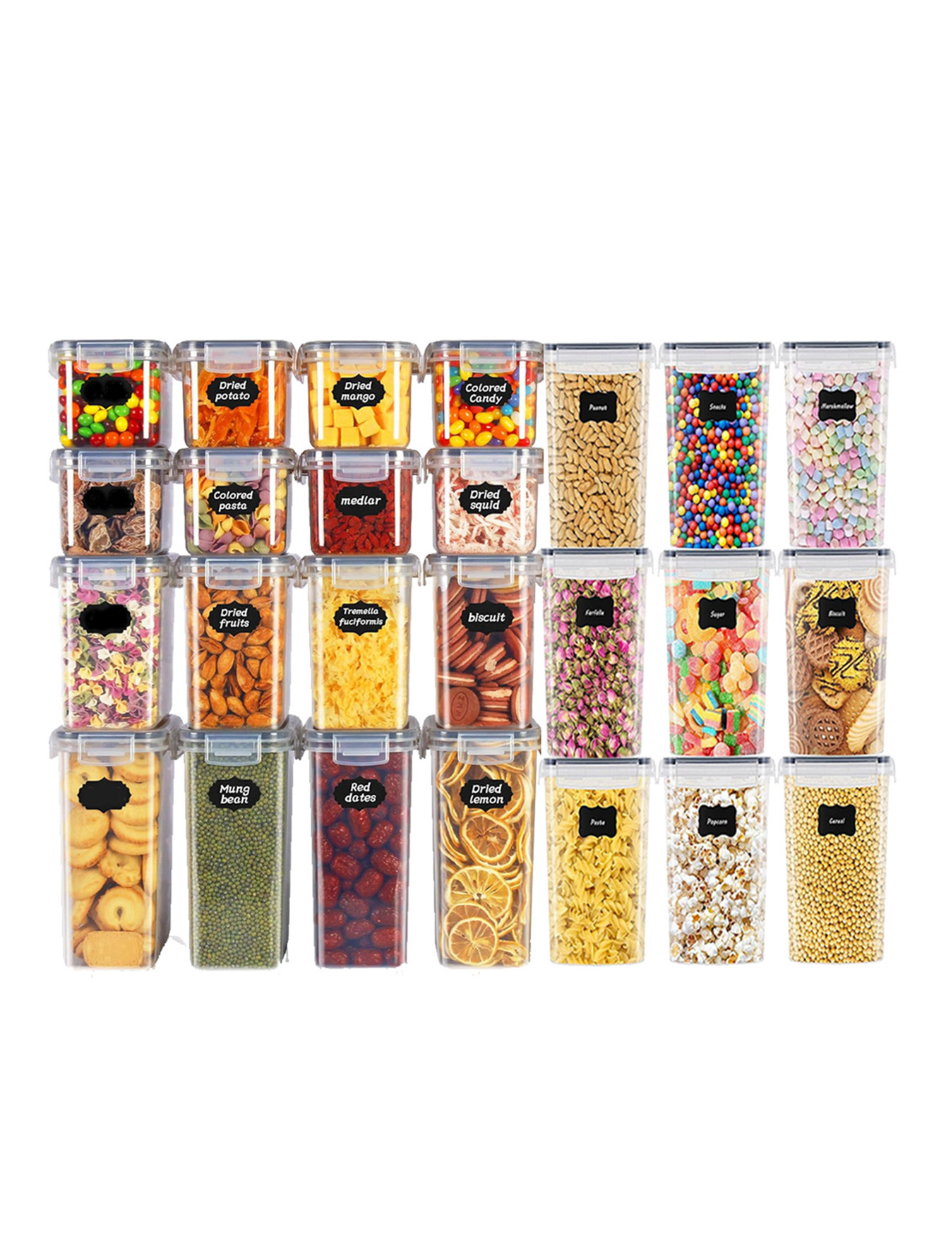 48pcs, Sealed Food Storage Con - Food Storage Jars With Lids 评论和价格
